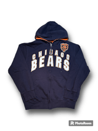 chicago bears full zip hoodie